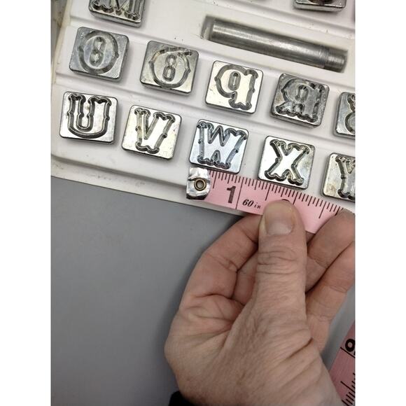 Craftool 3/4" Alphabet Stamp Art Set 8145-00 by Tandy Leather - Picture 4 of 5